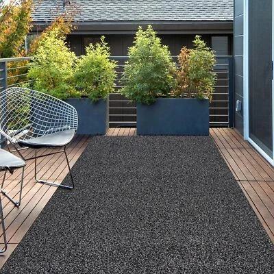 Outdoor Rug Waterproof Area Rugs Outdoor Patio Rug Carpet Entryway Mat Grey - Image 1 of 4