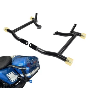 Fit Harley Road Street Glide 14-2024 Saddlebag Guard Rails Crash Bars mit Ball - Bild 1 von 9