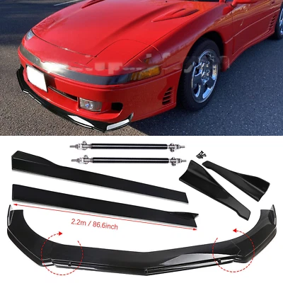 Front Rear Bumper Lip Spoiler Splitter Body Kit Side Skirt For Mitsubishi 3000GT - Image 1 of 4
