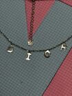 Silver Colored Custom Made With Letters DIOR Charm Necklace Elevate Your Style