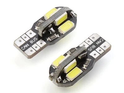 2 White 8 SMD LED 501 T10 W5W Sidelight / Number Plate / Interior bulbs - Image 1 of 4