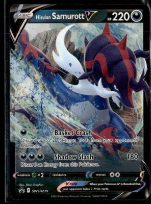SWSH: Sword & Shield Promo Cards #SWSH239 Hisuian Samurott V - Image 1 of 2