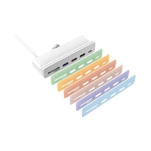 Networx 7-in-1 USB-C Hub, für iMac 24" - inkl. Farbsticker - USB HDMI MicroSD SD - Bild 1 von 4