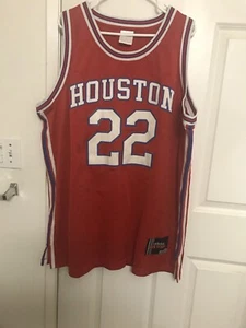 C Drexler Jersey # 22 Houston Nba True School Adidas 3 Stripes - Picture 1 of 6