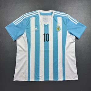 Camiseta de fútbol 100 % auténtica Lionel Messi Adidas Argentina ClimaCool 3XL para hombre - Imagen 1 de 6