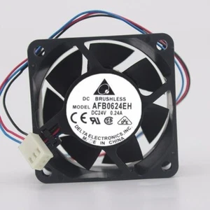 Delta AFB0624EH 6cm 6025 60x60x25mm 24V DC 0.24A Extreme High Speed Fan - Picture 1 of 2
