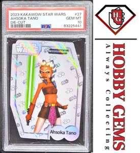 AHSOKA TANO PSA 10 2023 Kakawow Phantom Disney100 Star Wars Die Cut #27