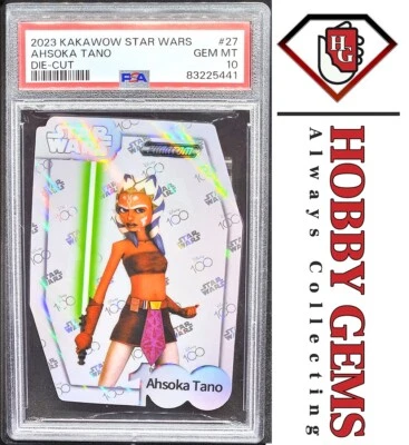 AHSOKA TANO PSA 10 2023 Kakawow Phantom Disney100 Star Wars Die Cut #27 - Image 1 of 2