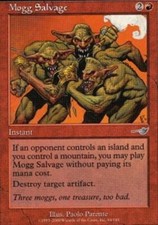 Mogg Salvage ~ Lightly Played Nemesis MTG Magic UltimateMTG Red Card