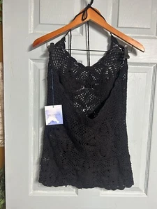 Majorelle Crochet Halter Top NWT 100% Cotton Size Large - Picture 1 of 6