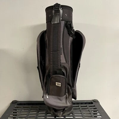 Vintage Wilson Cart Carry Staff Golf Bag w/ 6 Way Slot Club Organizer; Rain Hood - Image 1 of 4