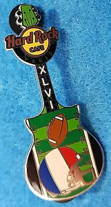 PARIS SUPER BOWL FINAL XLVI 2012 FLAG HELMET GUITAR SERIES Hard Rock Cafe PIN - Picture 1 of 1