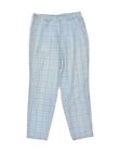 VINTAGE Mens Tapered Casual Trousers W34 L31  Blue Check UG10
