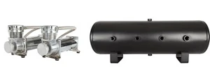 Compresores de aire de servicio constante de peltre dobles 480C con tanque de 8 galones - 200 PSI - Imagen 1 de 4