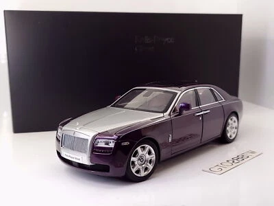 Kyosho Hi-End 1:18 scale Rolls-Royce Ghost SWB(Twilight Purple/ Silver) 08802TPS - Image 1 of 4