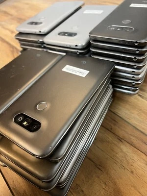 Lot of 50 LG G5 32GB Unlocked Mixed Silver/Gray for Parts Repair SOLD ASIS - Image 1 of 3