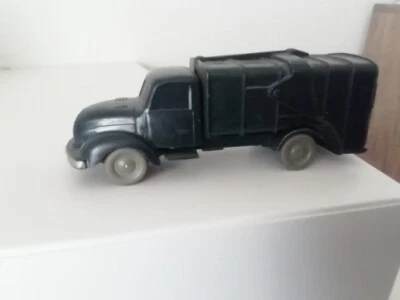Original Wiking Modellauto - Magirus Müllwagen - schwarzgrün - unverglast - 1:87 - Bild 1 von 4