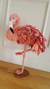 Flamingo - 3D Paper Rug Hooking Pattern - Prairie Road Designs - Picture 1 of 1