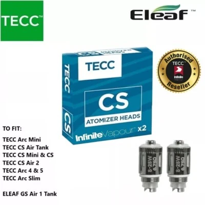 TECC Coils 1.5 ohm - Eleaf GSAir 1 & 2, ARC MINI, ARC 4, ARC 5, CSAir 2.  2-Pack - Image 1 of 2