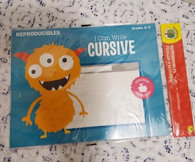 NEW Teacher Material, 2nd & 3rd Grade I Can Write CURSIVE Reproducible  - Image 1 of 2