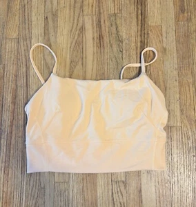 Lululemon Wunder Train Strappy Tank Bra peach Orange Size 10 - Picture 1 of 4
