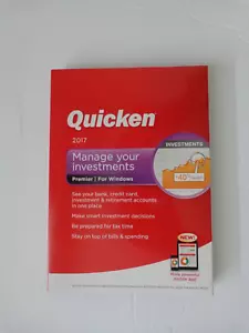 Quicken 2017 Premier Edition For Windows Vista SP2, Windows 10, 7, 8, 8.1 - Picture 1 of 9
