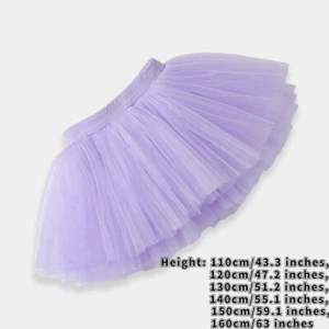 Children Tutu Ballet Skirt Performance Costumes Petticoat Tulle Dancewear Skirts - Picture 1 of 17