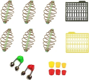 6 Spring Fishing Feeder  Fake Corn   Cards Boilie Bait Stops Alarm Bells Carp - Picture 1 of 5