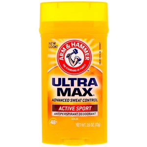 Arm & Hammer, Ultra Max™, Antiperspirant Deodorant Solid, Active Sport, 2.6 oz ( - Picture 1 of 2