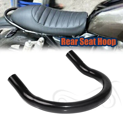 Marco de asiento trasero negro aro bucle extremo Brat para Yamaha XS650/750/850 Honda CB500 Foto 1 de 4