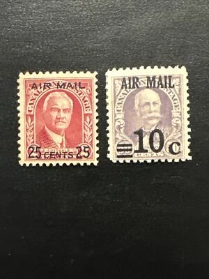 US STAMP Possessions : CANAL ZONE #C3-C4…1929 -31 MH/OG STAMP - Image 1 of 2
