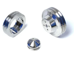 Kit de poleas Ford FE PS 2 ranura correa en V 390 427 428 underdrive FFE BBFE - Imagen 1 de 8