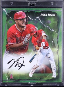 2024 Fanatics Under Wraps Emanate Mike Trout 8x10 Photo Auto #/99 Fanatics AUTH - Picture 1 of 2