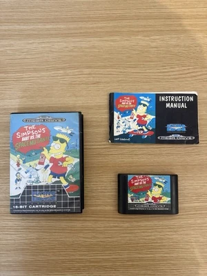 The Simpsons Bart vs. the Space Mutants Sega Mega Drive Complete w/ Box & Manual - Image 1 of 2