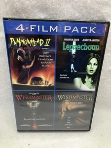 Leprechaun / Pumpkinhead II / Wishmaster 1 & 2 – 4-Film Horror Pack DVD - Imagen 1 de 10