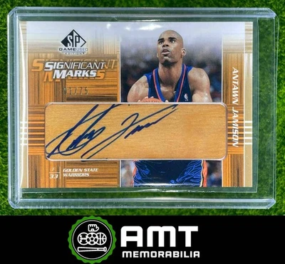 2003-04 SP Juego Usado Antawn Jamison Significant Marks Automático 1/75 Warriors Foto 1 de 3