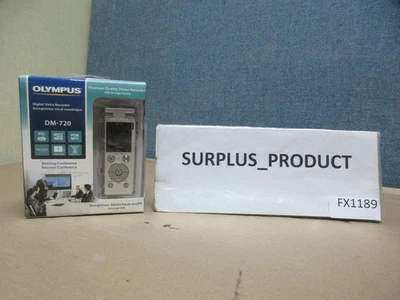 OLYMPUS DIGITAL VOICE RECORDER DM-720 4GB MICRO SD SLOT, USB CHARGING-NEW SEALED - Image 1 of 4