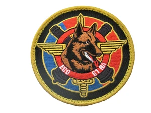 ECUSSON ARTILLERIE LE 61° RA CYNOPHILE CHIEN DETECTION EOD SCRATCH AU DOS 80MM - Picture 1 of 1