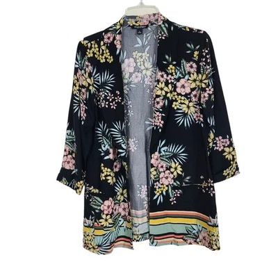Blazer Boho Gótico Roz & Ali Mujer S Negro Núcleo de Hadas Floral Rayas Pasta Caprichosa  Foto 1 de 4