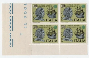Foglietto 4 Francobolli Italia 1980 - Antonio Pigafetta 170 Lire MNH - Foto 1 di 1