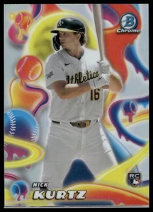 2025 Bowman Chrome Melt Mashers - MM-25 Nick Kurtz Athletics (RC) - Picture 1 of 2