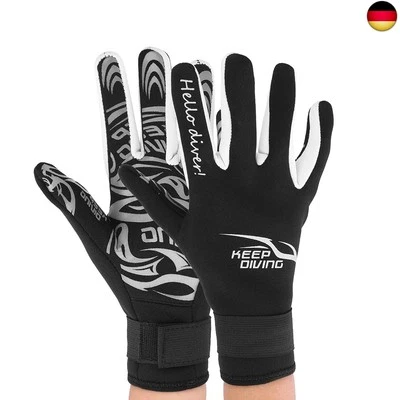 Alomejor 2 Mm Neopren-Tauchhandschuhe Halten Warm, rutschfeste Tauchhandschuhe,