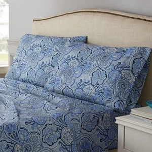 Paddock Shawl Cooling Design Bedding Sheets & Pillowcases 4 Piece Set, Porcel... - Bild 1 von 5