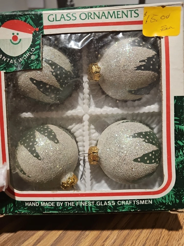 hand made glass christmas ornaments poland - Image 1 of 3