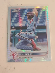 Refractor de prisma cromado Topps 2022 Alec Bohm Philadelphia Phillies #89 - Imagen 1 de 1