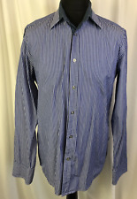 Hugo Boss Stripe Long Sleeved Collared Shirt Men's Long Sleeve Shirt Large A363