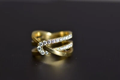 Hearts on Fire 18k Gold Diamond Optima Wrap Ring - Image 1 of 3