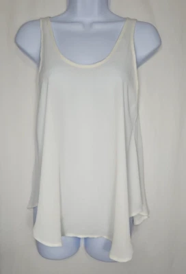 Regata Feminina Lush Leve Marfim Semitransparente Tamanho Pequeno - Nova Sem etiquetas - Imagem 1 de 4