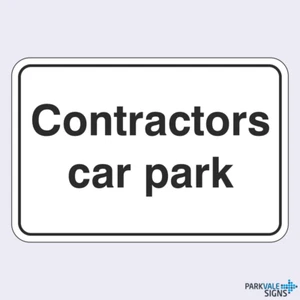 Contractors Car Park Sign - Picture 1 of 1