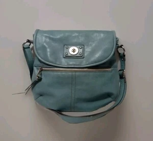 Relic Blue Faux Leather Cossbody Purse - Picture 1 of 6